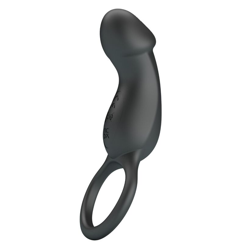 Pretty Love - Anello Vibrante Nero Con Stimolatore