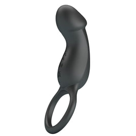 Pretty Love - Anello Vibrante Nero Con Stimolatore