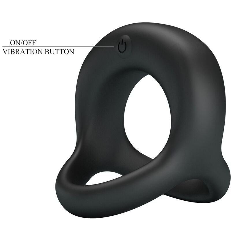 Pretty Love - Anello Vibratore Elliott Nero