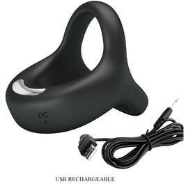 Pretty Love - Anello Vibratore Elliott Nero