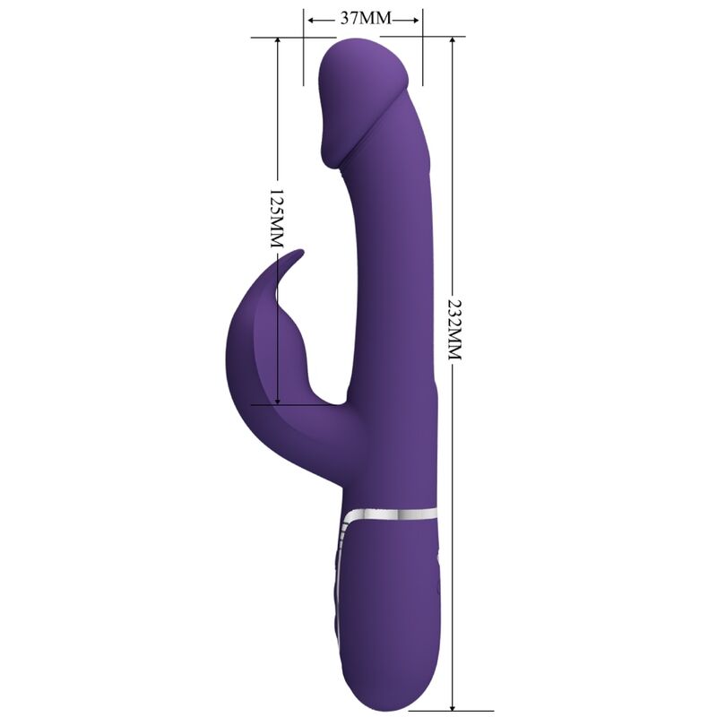 Intense Kampas Vibratore Rabbit 3 in 1 con Funzione Lingua - immagine 6