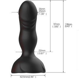 Armony - Extreme A Bloom Rose Vibratore E Plug Anale Telecomando Nero