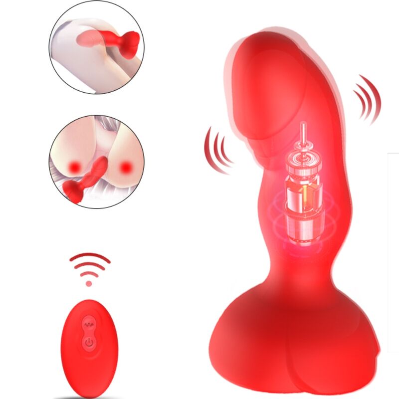 Armony - Extreme A Bloom Rose Vibratore E Dilatatore Anale Con Telecomando Rosso