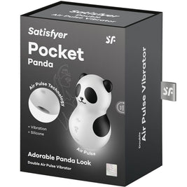 Satisfyer - Stimolatore E Vibratore Panda Tascabile Nero E Bianco