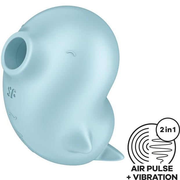 Satisfyer Sassy Seal Stimolatore con Vibrazione Premium Blu
