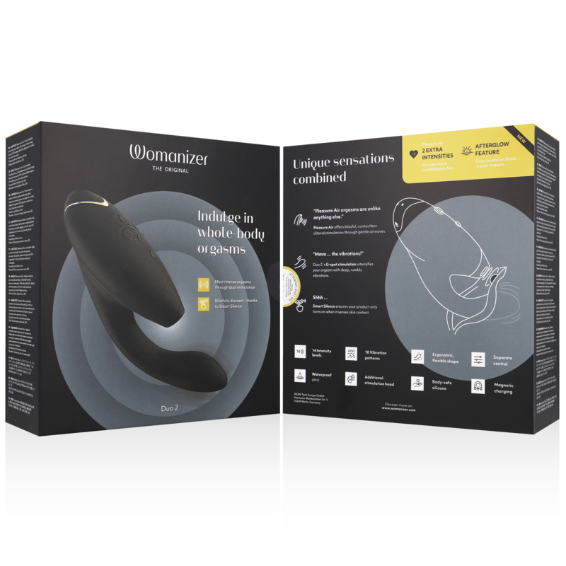 Womanizer DUO 2 Stimolatore Premium Nero con Doppia Tecnologia - immagine 7