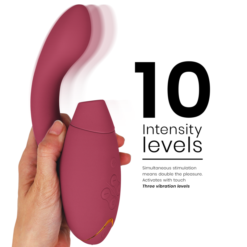Womanizer Duo 2 Bordeaux Stimolatore Premium con Doppia Tecnologia - immagine 4