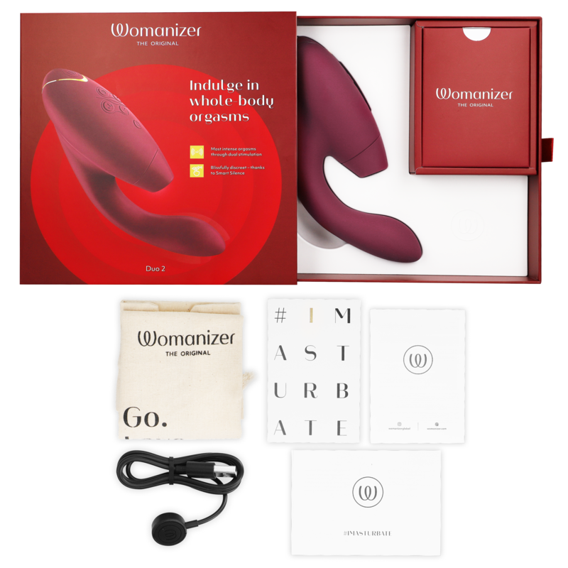 Womanizer Duo 2 Bordeaux Stimolatore Premium con Doppia Tecnologia - immagine 6