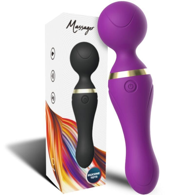 Massaggiatore Freeza Testa Flessibile in Silicone Viola Premium