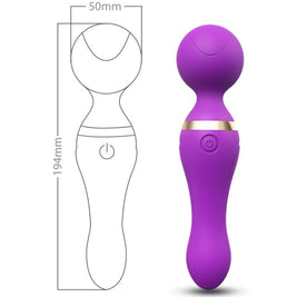 Massaggiatore Freeza Testa Flessibile in Silicone Viola Premium - immagine 2