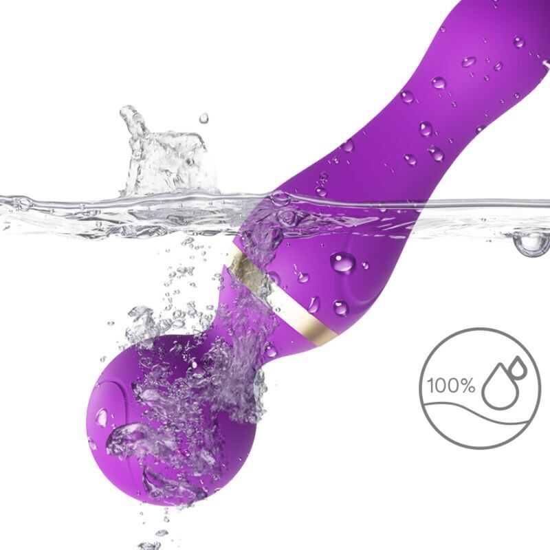 Massaggiatore Freeza Testa Flessibile in Silicone Viola Premium - immagine 4