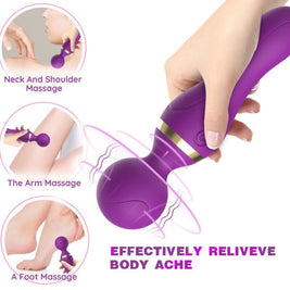 Massaggiatore Freeza Testa Flessibile in Silicone Viola Premium - immagine 3