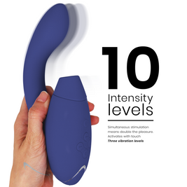 Womanizer Duo 2 Blu Stimolatore Premium con Doppia Tecnologia - immagine 4