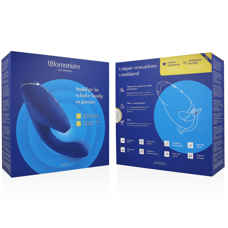 Womanizer Duo 2 Blu Stimolatore Premium con Doppia Tecnologia - immagine 7