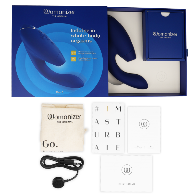 Womanizer Duo 2 Blu Stimolatore Premium con Doppia Tecnologia - immagine 6