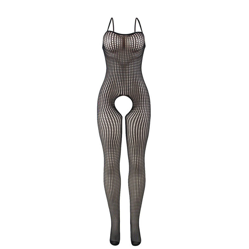 Subblime - 951726 Bodystocking A Rete Elastica Nera Senza Cavallo Taglia Unica