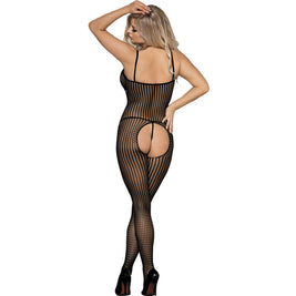 Subblime - 951726 Bodystocking A Rete Elastica Nera Senza Cavallo Taglia Unica