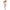 Subblime - 951818 Bodystocking A Rete Senza Cavallo Con Motivo A Rose Bianche Taglia Unica