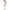 Subblime - 951818 Bodystocking A Rete Senza Cavallo Con Motivo A Rose Bianche Taglia Unica