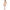 Subblime - 951894 Bodystocking A Rete Senza Cavallo Con Spalline Bianche Taglia Unica