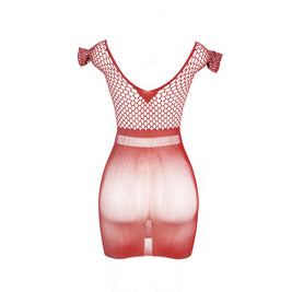 Subblime - 951924 Abito Corto Rosso All'Uncinetto Taglia Unica