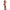 SUBBLIME - 952181 BODYSTOCKING A RETE CON GUANTI E STRASS ROSSO TAGLIA UNICA