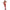 SUBBLIME - 952181 BODYSTOCKING A RETE CON GUANTI E STRASS ROSSO TAGLIA UNICA