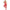 Subblime - 952372 Bodystocking A Rete E Pizzo Senza Cavallo Con Collo Alto Rosso Taglia Unica