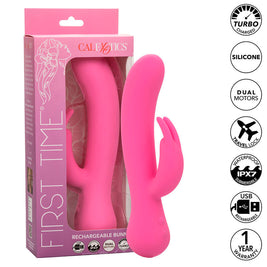 Calexotics First Time Vibratore Rabbit Ricaricabile Rosa Premium