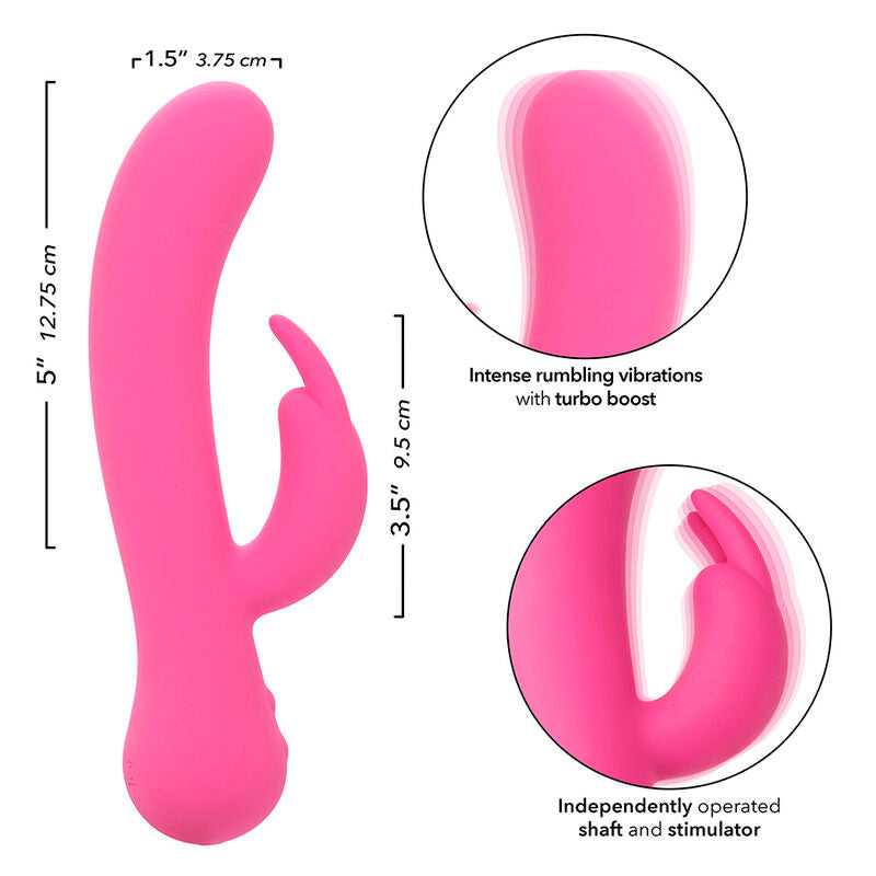 Calexotics First Time Vibratore Rabbit Ricaricabile Rosa Premium - immagine 7