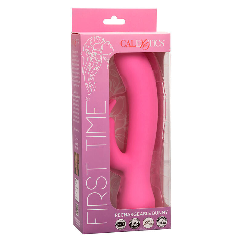 Calexotics First Time Vibratore Rabbit Ricaricabile Rosa Premium - immagine 10