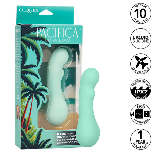 Calexotics - Pacifica Bora Bora Estimolatore G Spot 10 Vibrazioni Aqua
