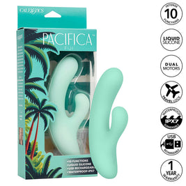 Calexotics - Pacifica Fiji Vibratore E Stimolatore Punto G 10 Vibrazioni Aqua