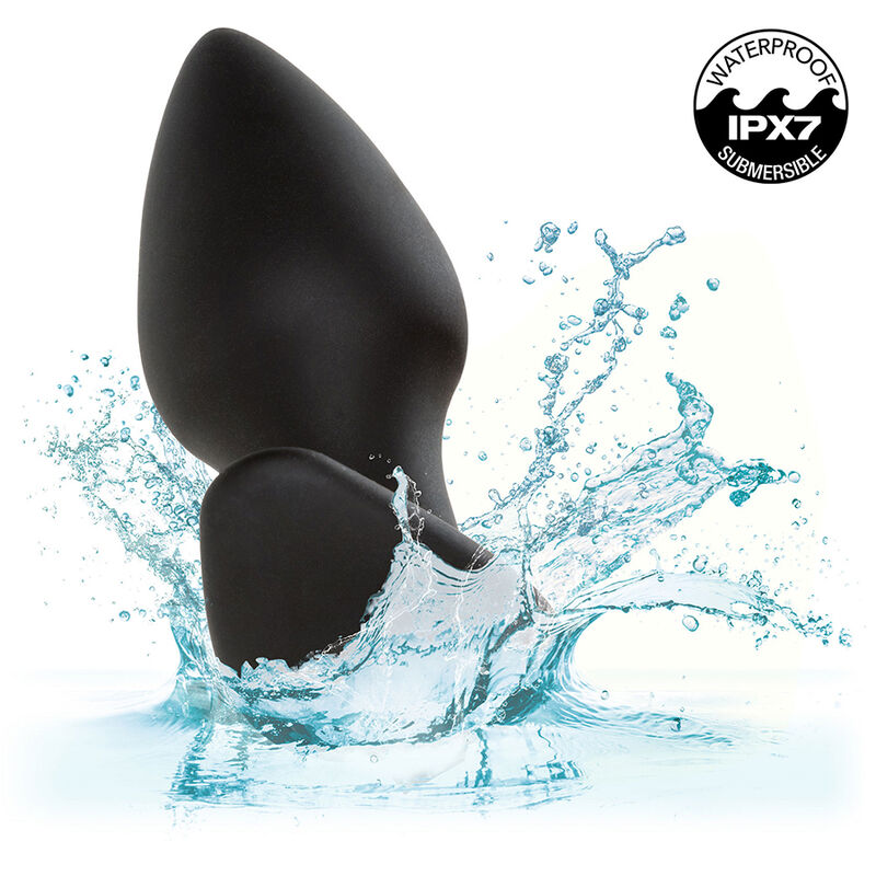 Calexotics - Rock Bottom Perfect Plug Anale 10 Vibrazioni Silicone Nero