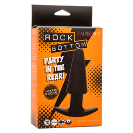 Calexotics - Rock Bottom Tappetino Anale Conico 10 Vibrazioni In Silicone Nero