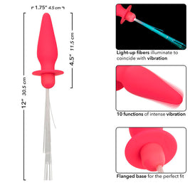 Calexotics - Southern Lights Plug Anale Illuminante 10 Vibrazioni Silicone Rosa