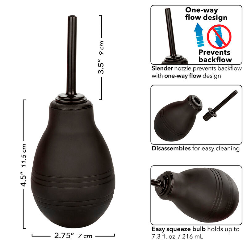 Calexotics - Doccia Anale Unidirezionale Nera