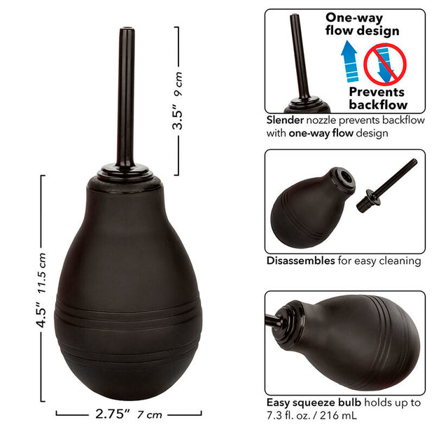 Calexotics - Doccia Anale Unidirezionale Nera