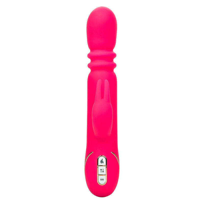Calexotics - Jack Fantasy Vibratore Triplo Riscaldato Rosa Coniglio