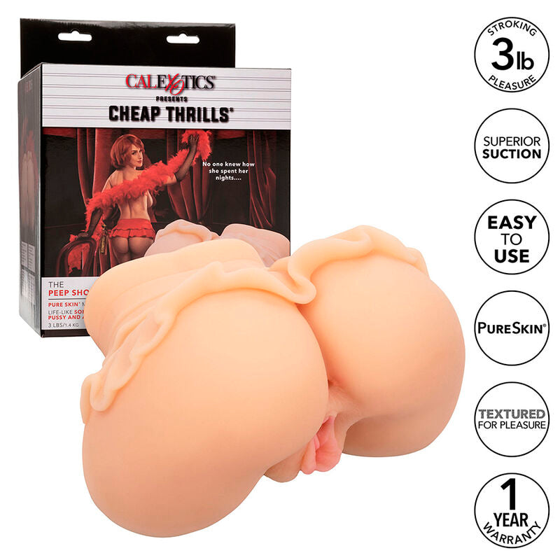 Calexotics - La Ragazza Dello Peep Show Doppio Masturbatore Realistico Flesh