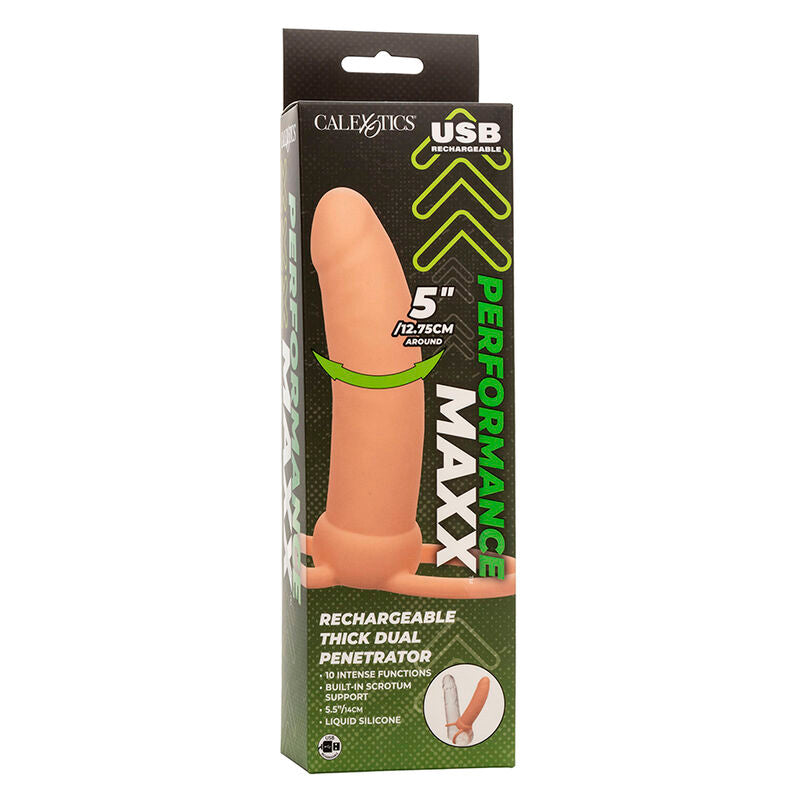 Calexotics - Maxx Thick Dual Penetrator 10 Vibrazioni Carne