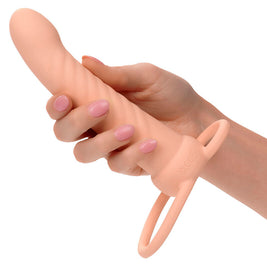 Calexotics - Maxx Ribbed Dual Penetrator 10 Vibrazioni Carne