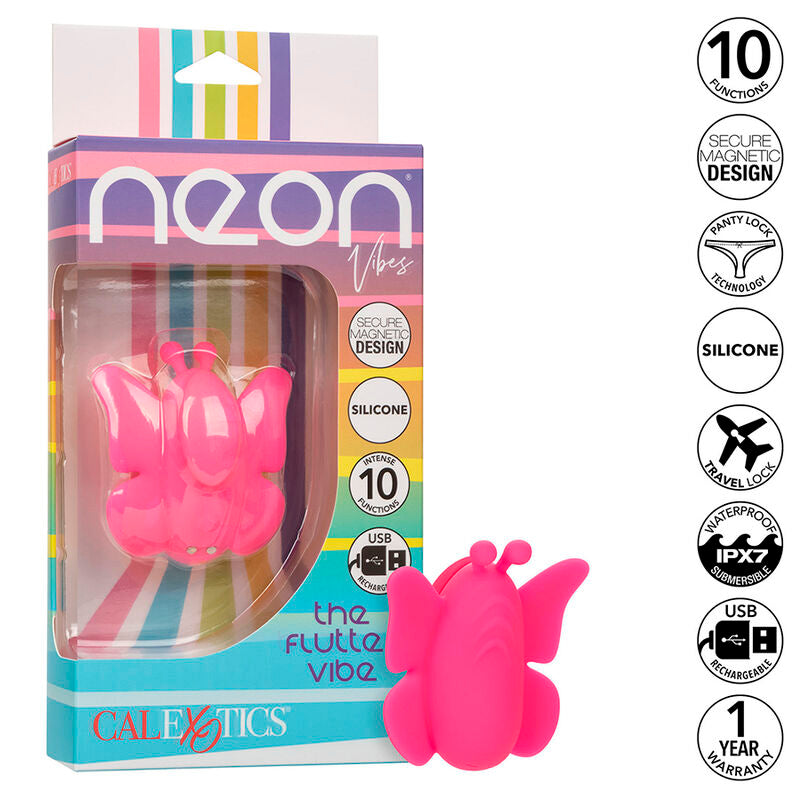 Calexotics Neon Vibes Flutter Stimolatore Clitorideo Rosa - immagine 2