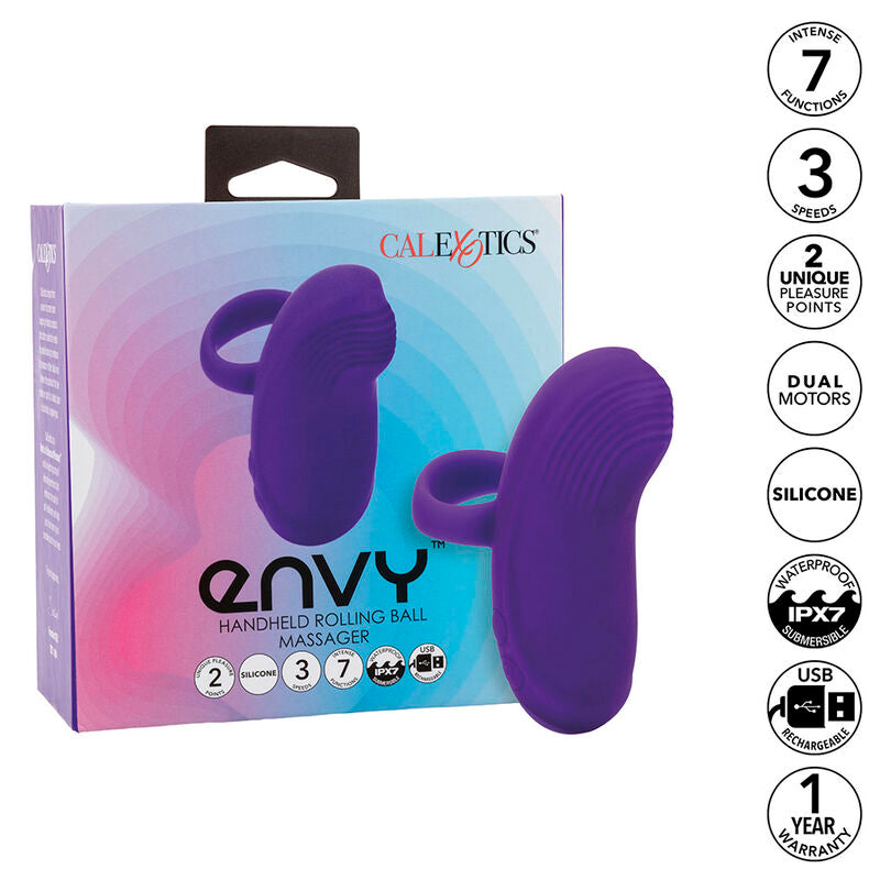 Calexotics - Massaggiatore Palmare Envy 7 Vibrazioni Viola