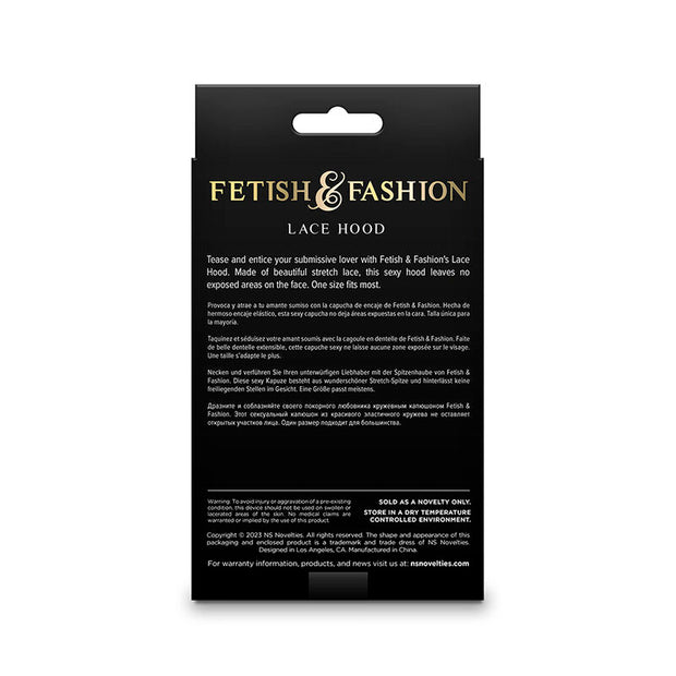 NS NOVELTIES - FETISH & FASHION CAPPUCCIO IN PIZZO BIANCO