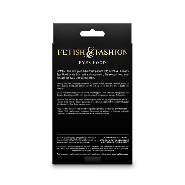 Ns Novelties - Fetish &Amp; Fashion Eyes Cappuccio In Nylon Nero