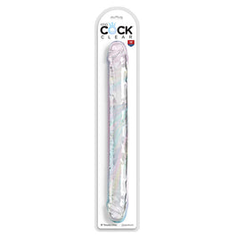 King Cock - Doppio Dildo Doppio Trouble 46 Cm Trasparente