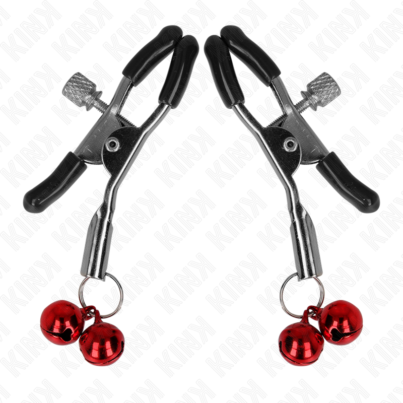 Kink - Morsetto Per Capezzolo A Doppia Campana Rosso 6 Cm
