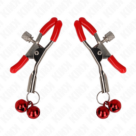 Kink - Morsetto Per Capezzolo A Doppia Campana Rossa Rosso 6 Cm