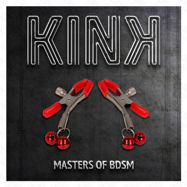 Kink - Morsetto Per Capezzolo A Doppia Campana Rossa Rosso 6 Cm